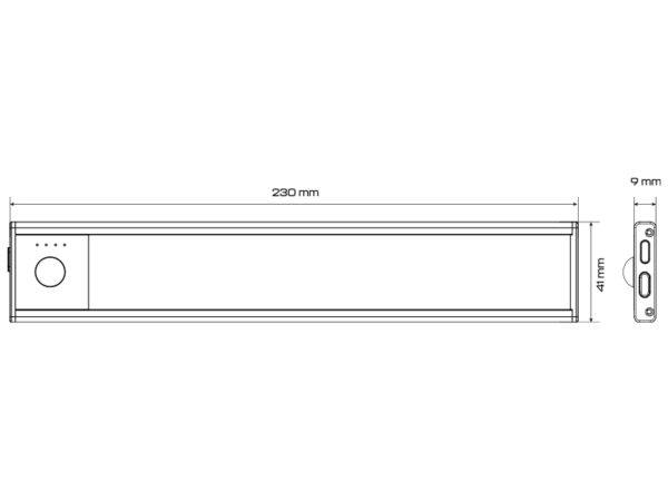 Taaslaetav LED sisetuli 23cm - Image 3